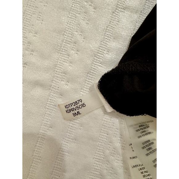 Kensie Black Dress Women's 16 Plus Size Embroidered Floral Chiffon Date Night - Picture 16 of 16